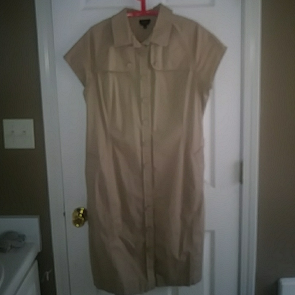 Talbot stretch  short khaki dress
